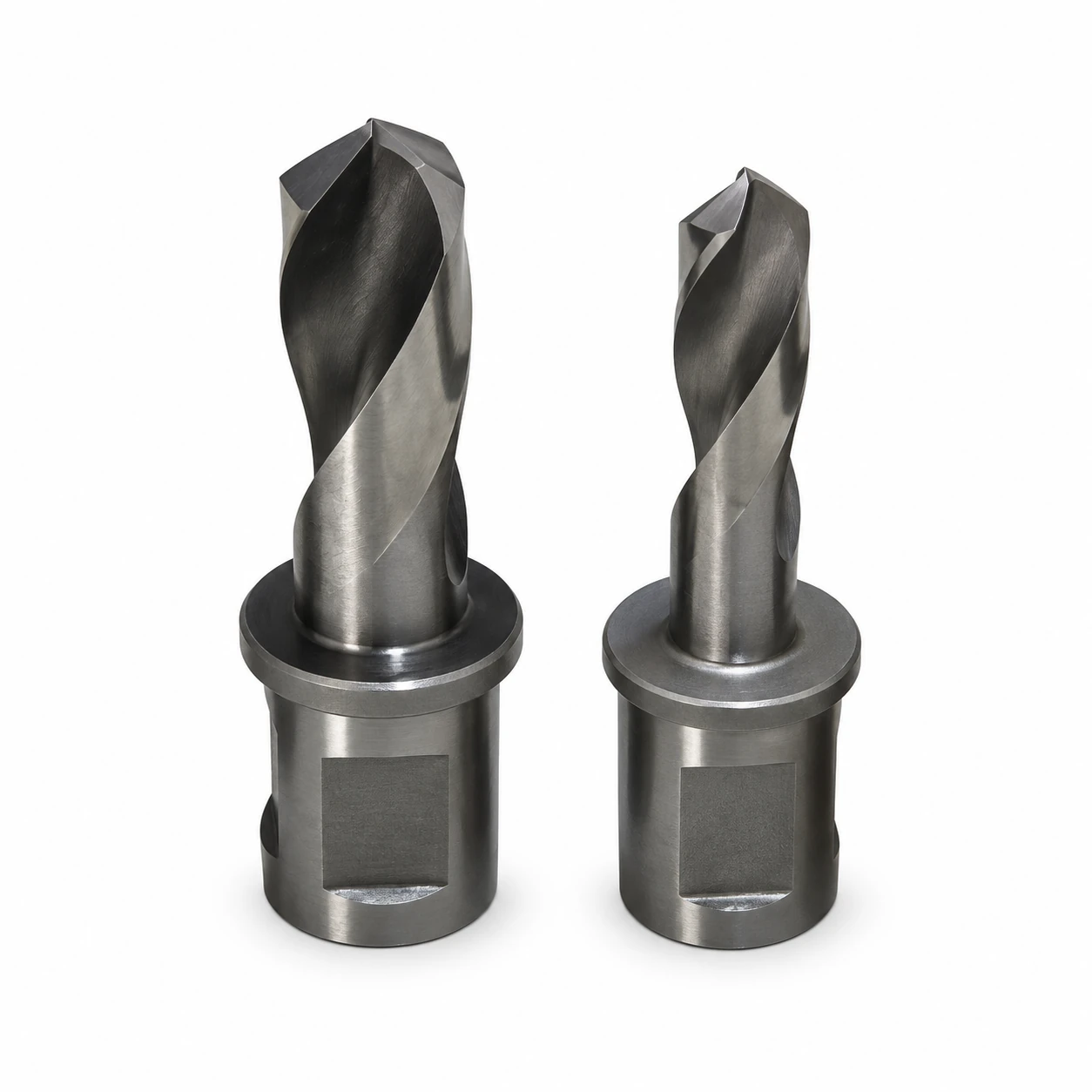 Rail hollow cutters in several cutter sizes